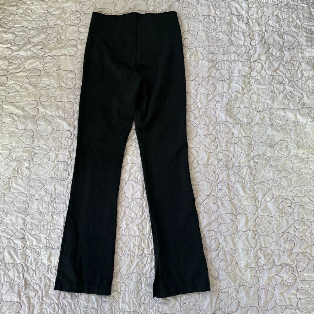 Athleta Black Flare Pant – Size Small | Supplex Nylon | Side Zip | Front Seam Pa - Picture 5 of 7